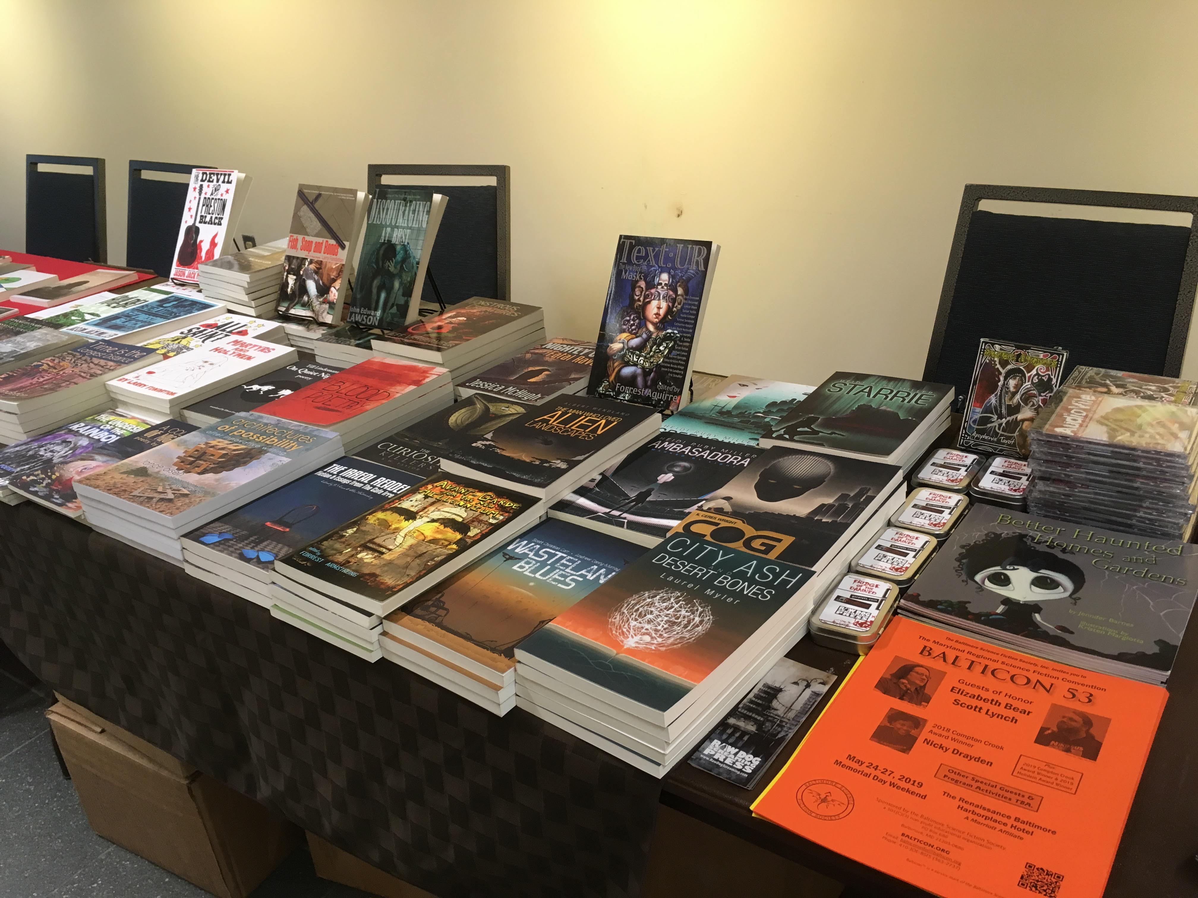 Another display featuring RDSP books