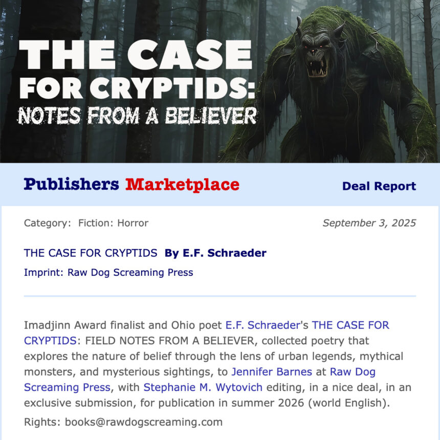 Book Deal: The Case for Cryptids